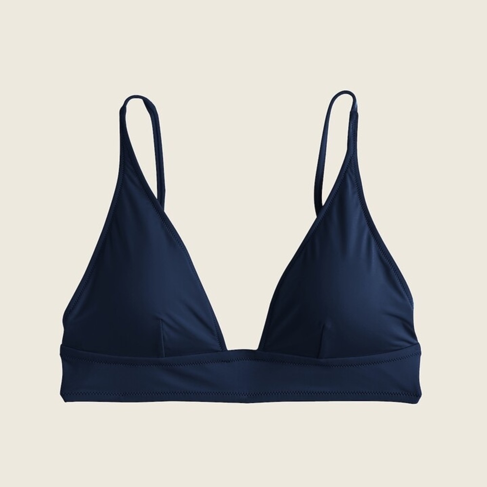 J.Crew French Bikini Top Navy